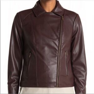 SAM EDELMAN Faux Leather Moto Jacket
